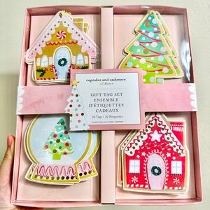 Cupcakes & Cashmere Pastel Pink Christmas Gift Tags x20 Holiday Gingerbread